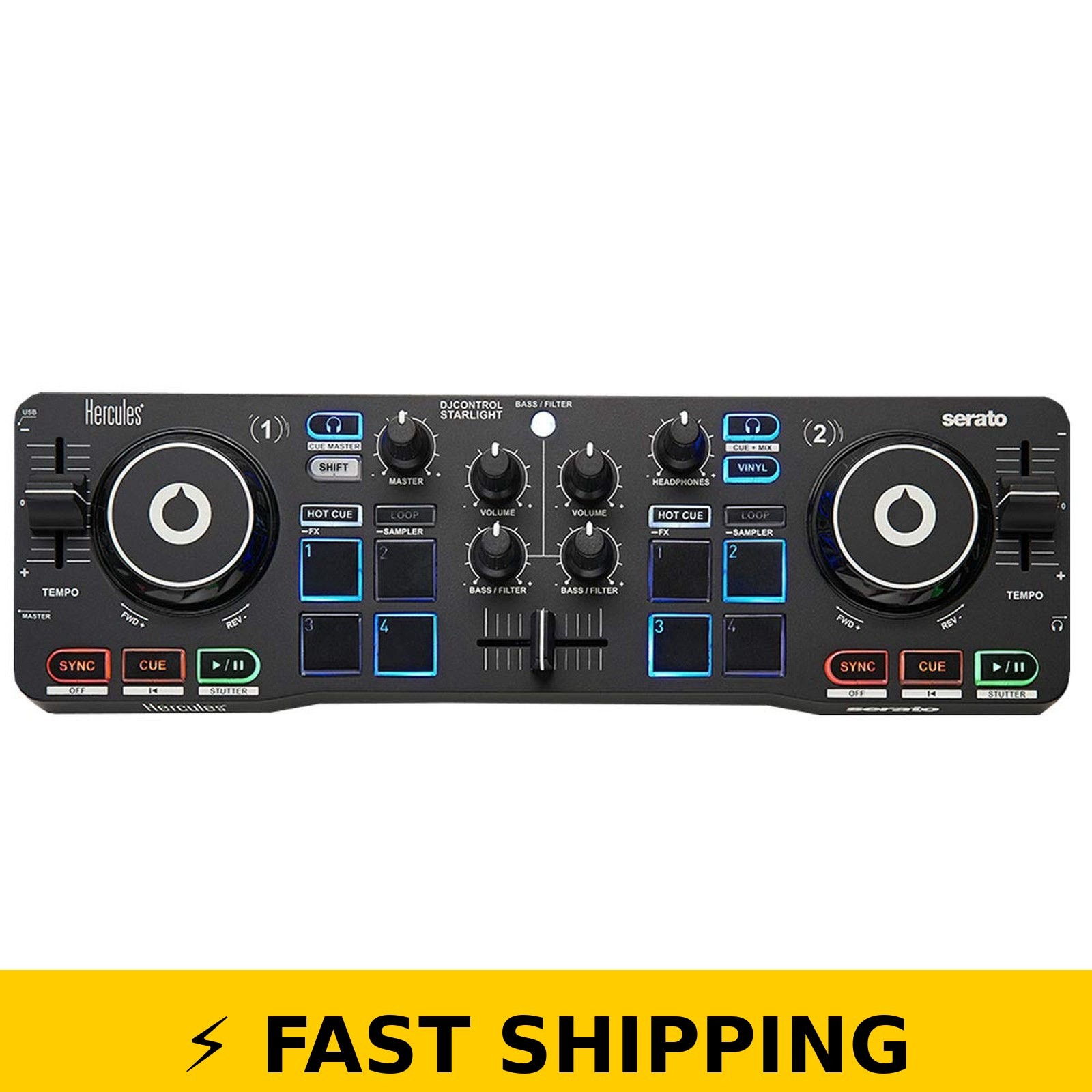 Hercules Starlight DJ Controller 4780884 - Black