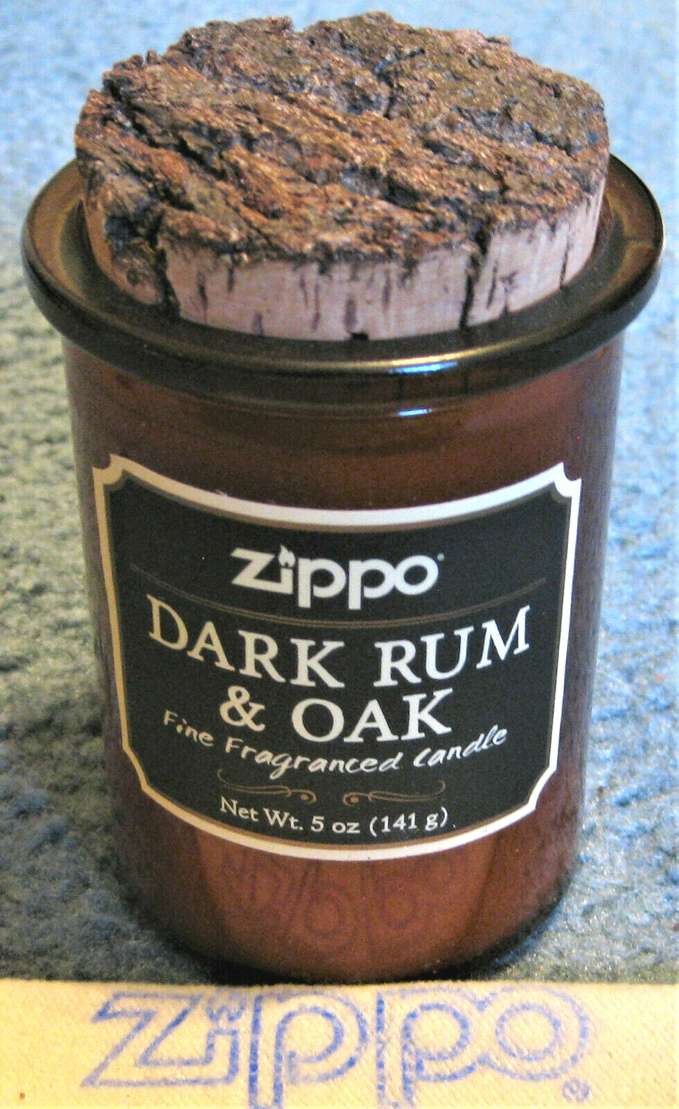 ZIPPO SPIRIT CANDLE 70007 DARK RUM & OAK Premium  MAN CAVE New GLASS & CORK