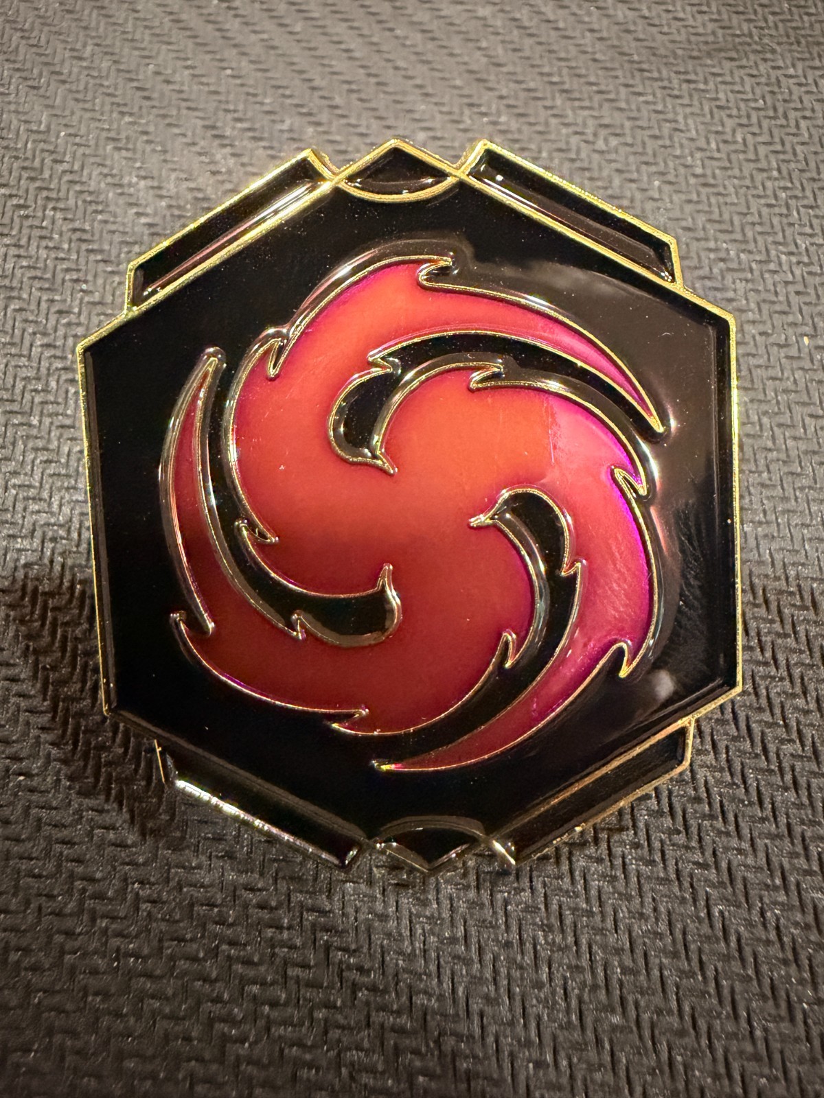 Lorcana TCG Whispers in the Well Promo Disney Pin: Amethyst Ink Symbol