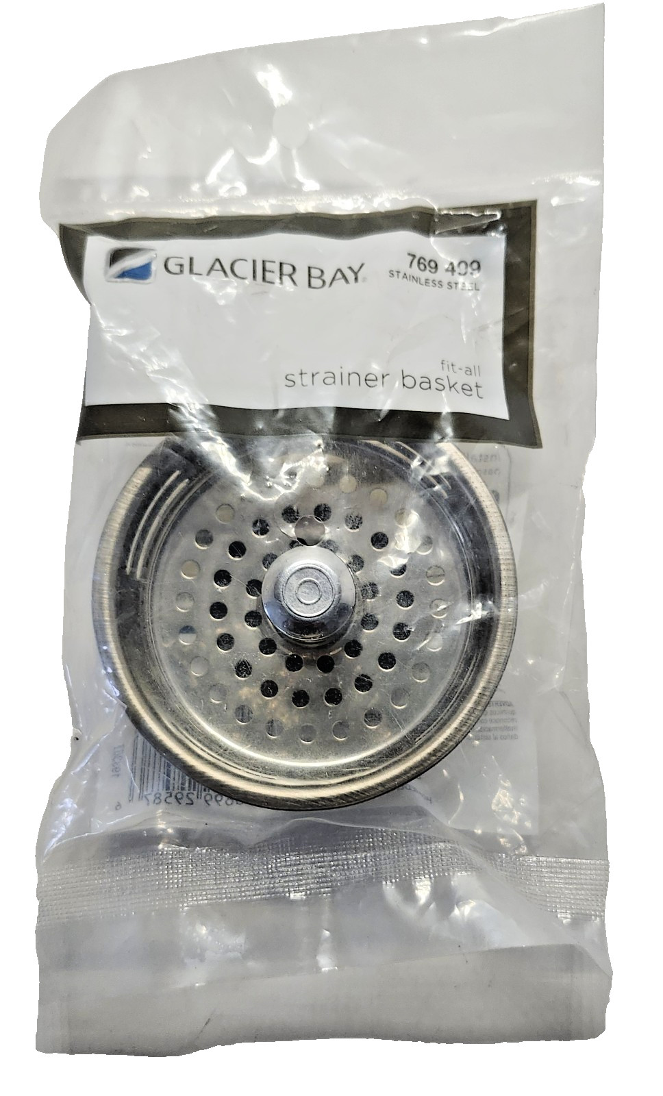 Glacier Bay Strainer Basket part no769 499 Stainless Steel -New