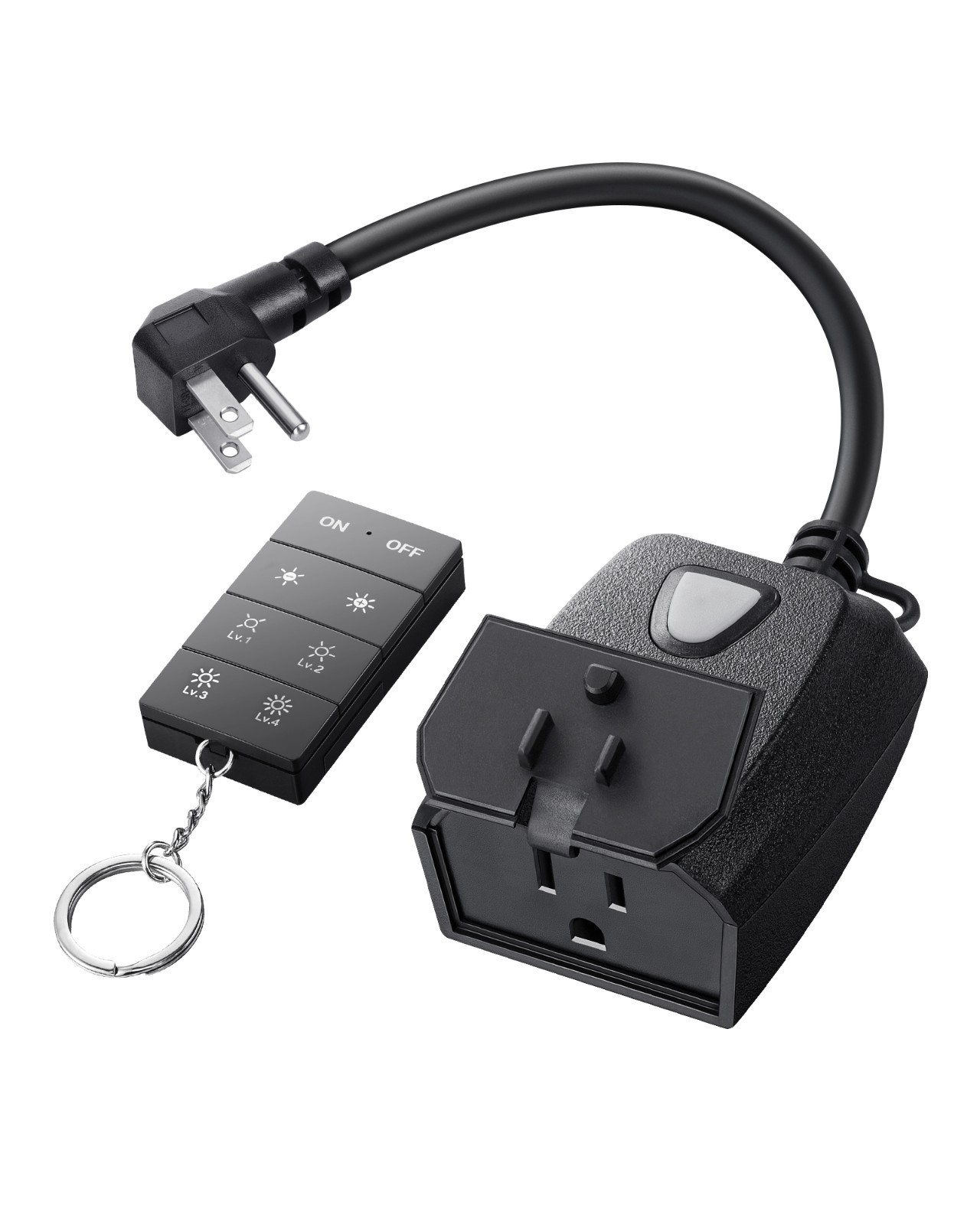 DEWENWILS Outdoor Dimmer for String Lights Remote Control 100FT IP44 Waterproof