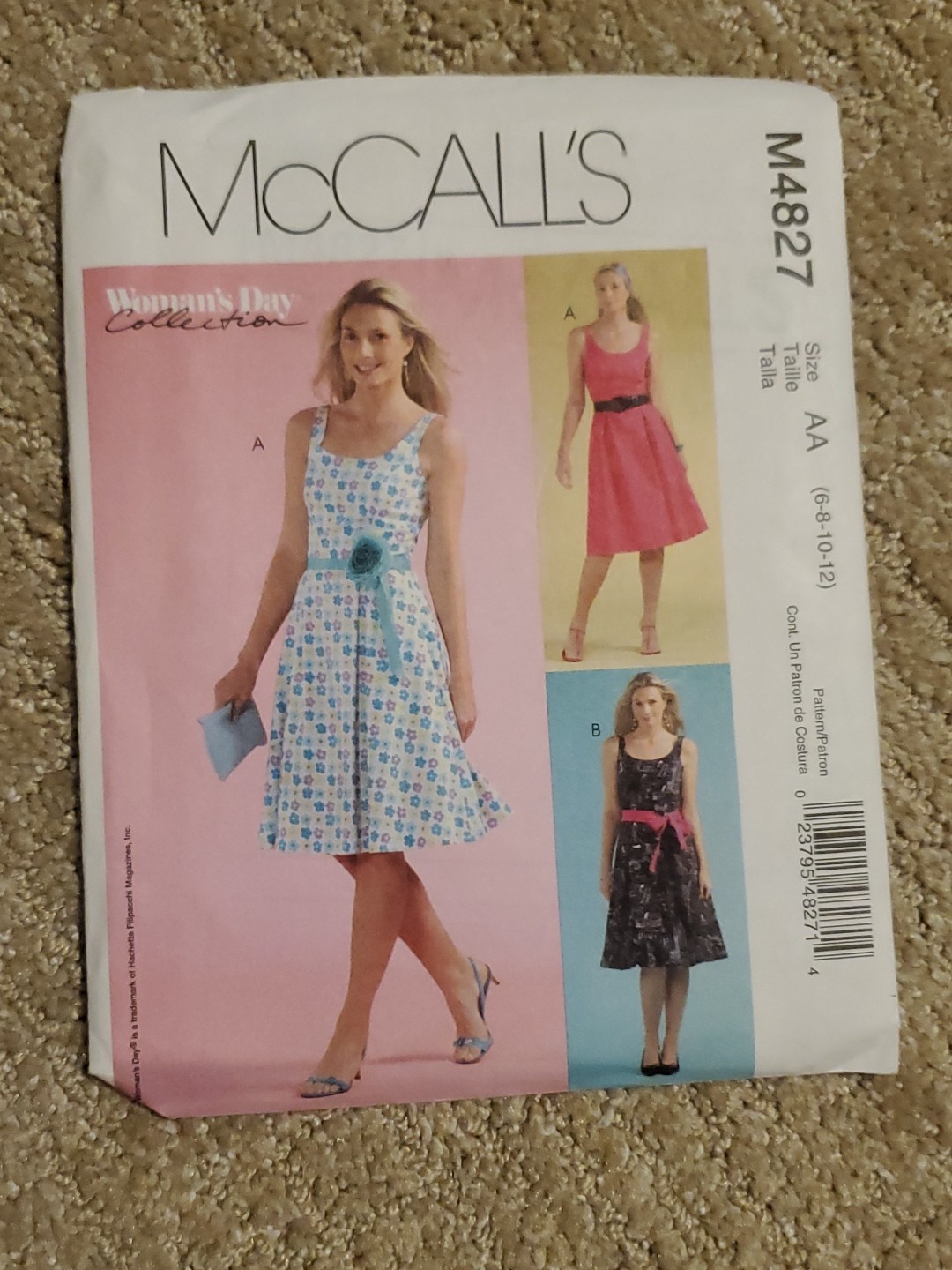 McCall's Misses' Petite-able Dress Pattern M4827 Size 6-12 UNCUT Factory Fold