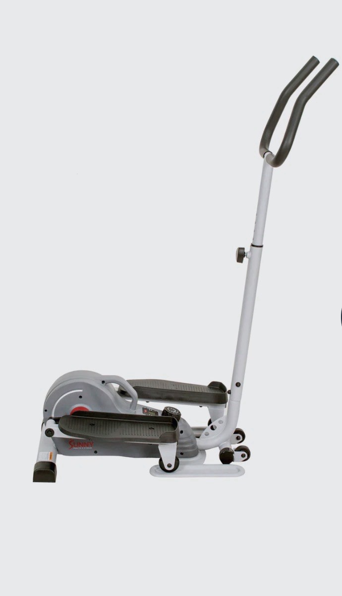 NEW SUNNY HEALTH & FITNESS MAGNETIC STANDING ELLIPTICAL WITH HANDLEBARS SF-E3988