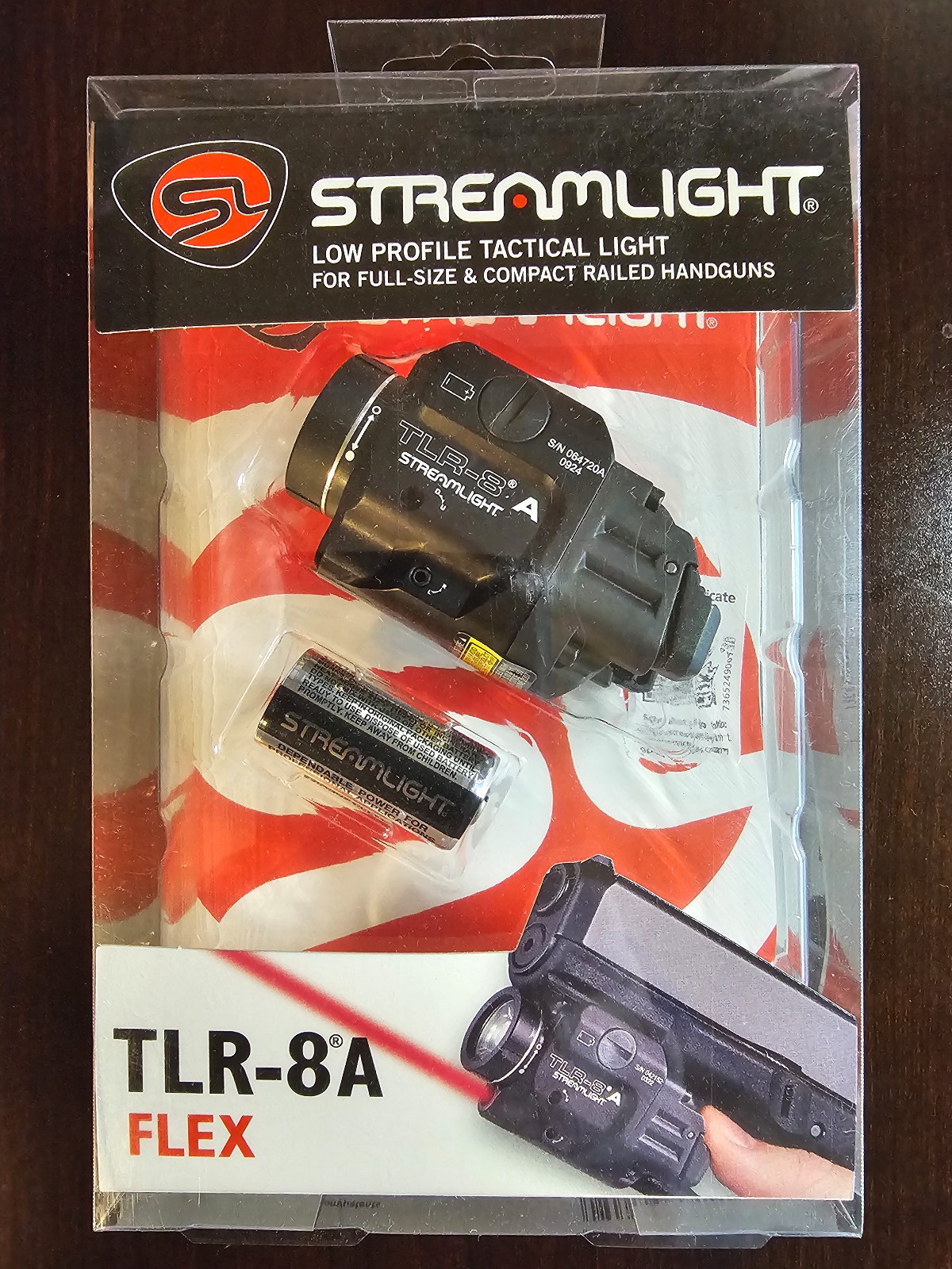 Streamlight TLR-8A Non-X w/ Red Laser (Discontinued version of SKU 69414)