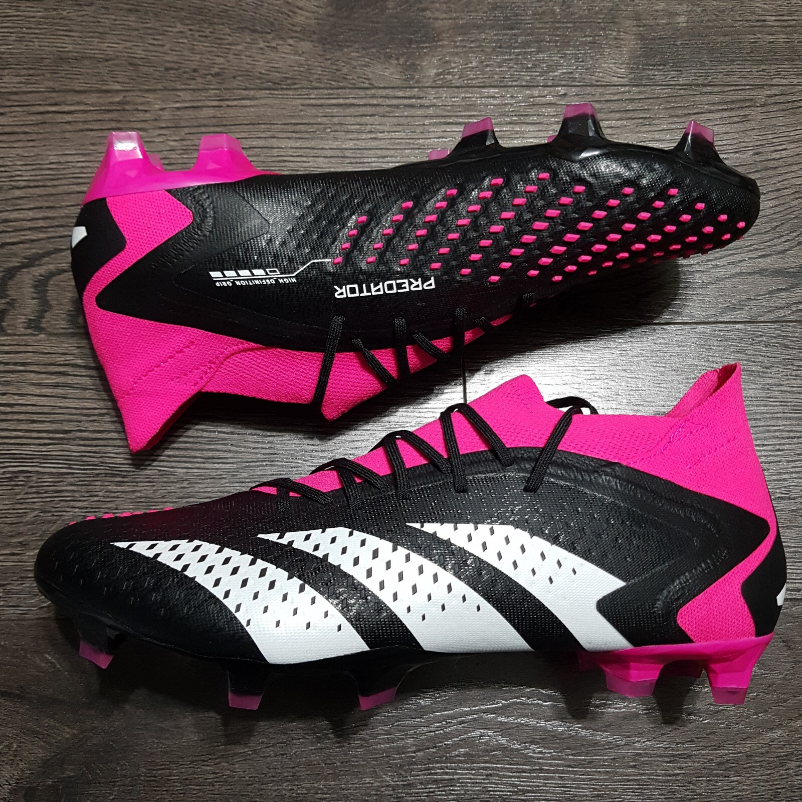 ADIDAS Predator Accuracy .1 FG Soccer Cleats Mens Size 7.5 Black Pink GW4569