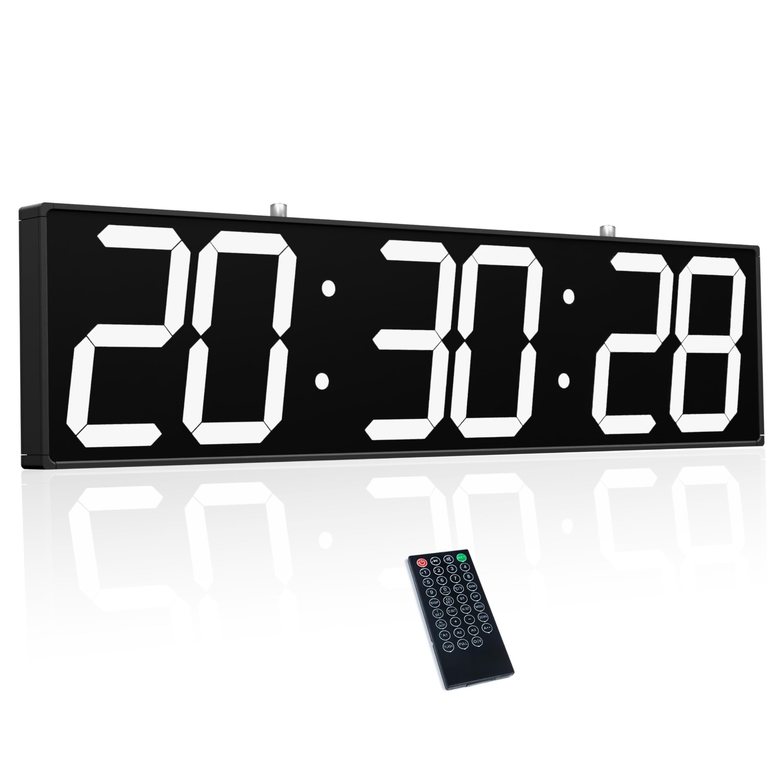 28.5‘’ Double Sided Digital Wall Clock, Multifunctional Led Countdow
