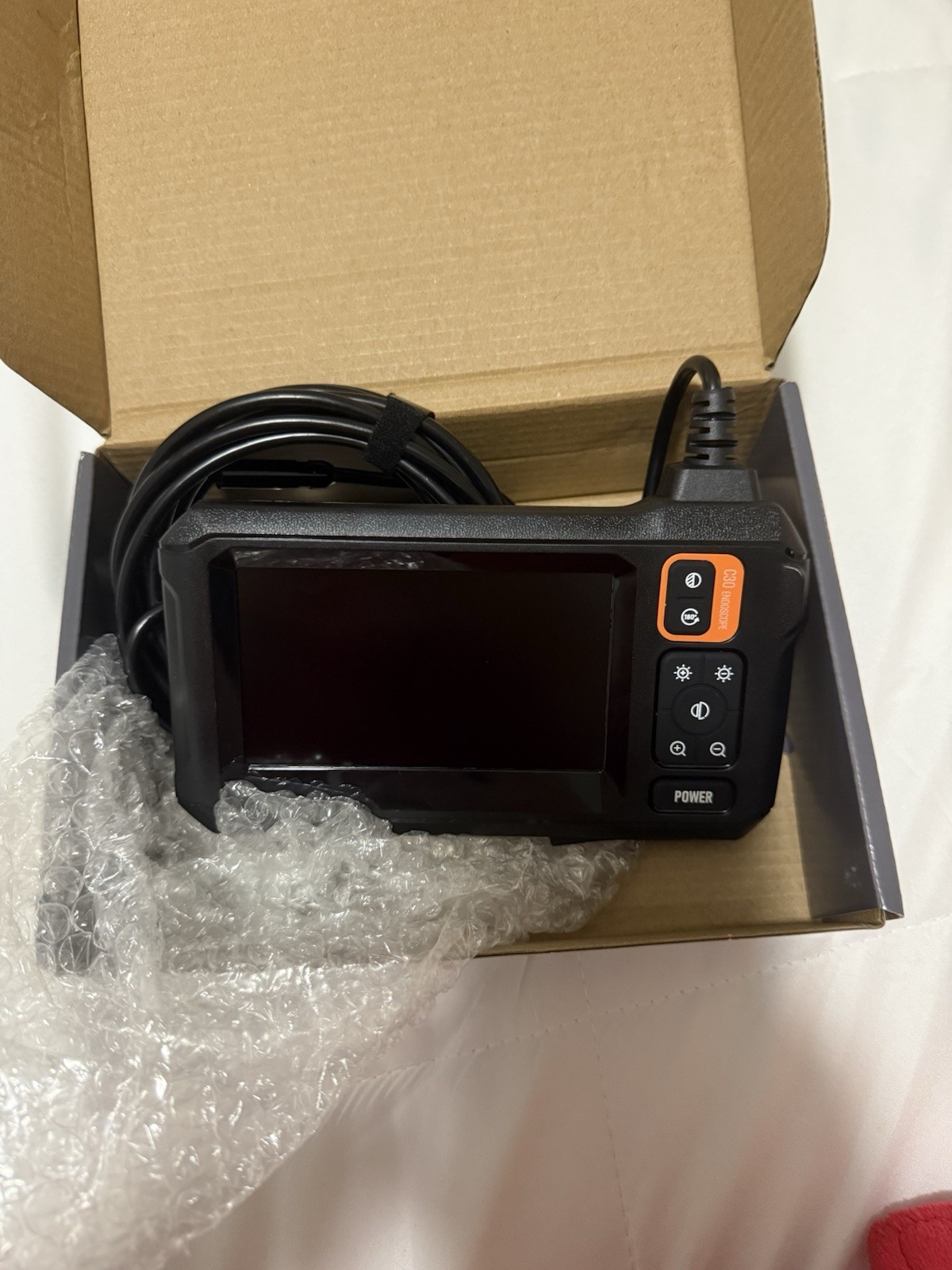 MUGEEASY R30 1080P Digital Inspection Camera 4.3 in LCD Semi-Rigid 16.4 ft