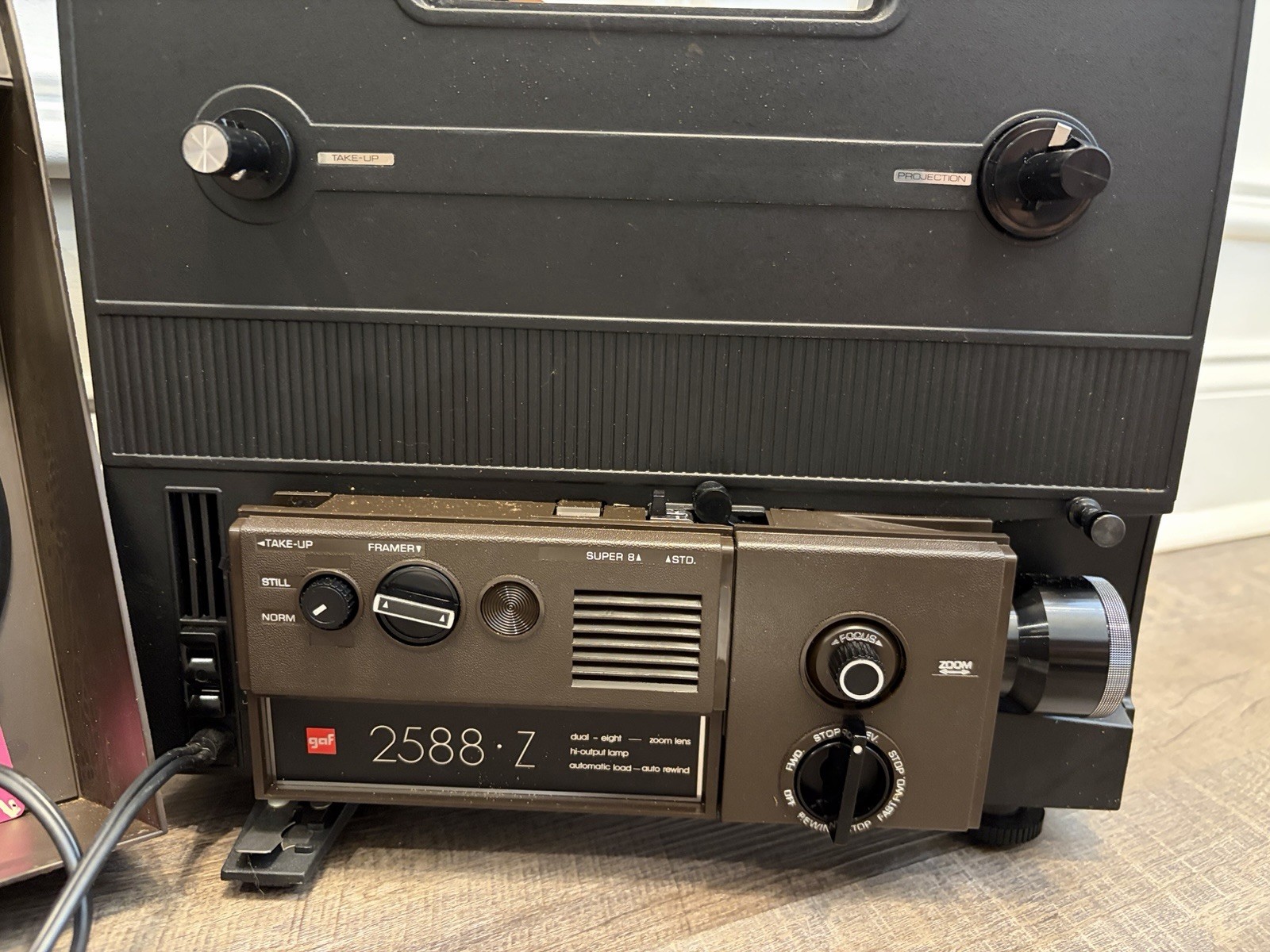VTG GAF 2588Z Automatic Threading Dual 8 Movie Projector - Untested