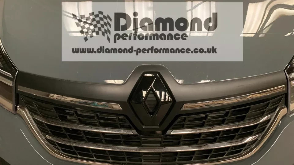 Trafic 3 2019 onwards inc Facelift Front Logo Badge Cover in Matt Textured Black