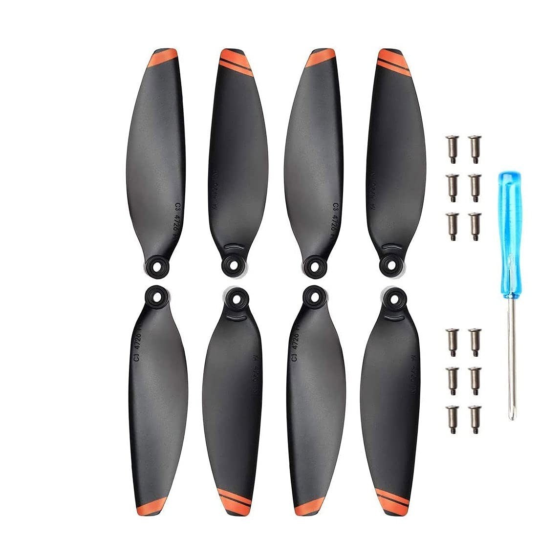 24 Pcs DJI Mini 2/Mini SE/Mini 4K Propellers - Low-Noise Replacement Blades