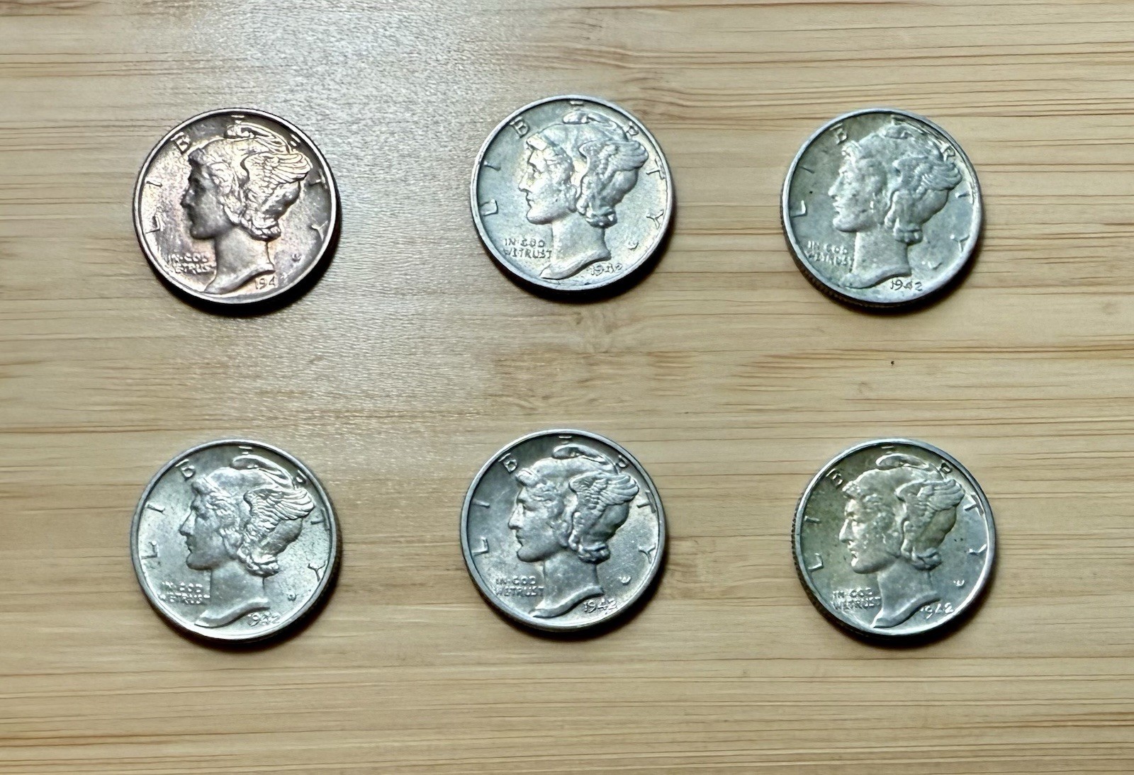 1942-P Mercury Dime 10c SILVER - Extremely Fine (EF/XF)