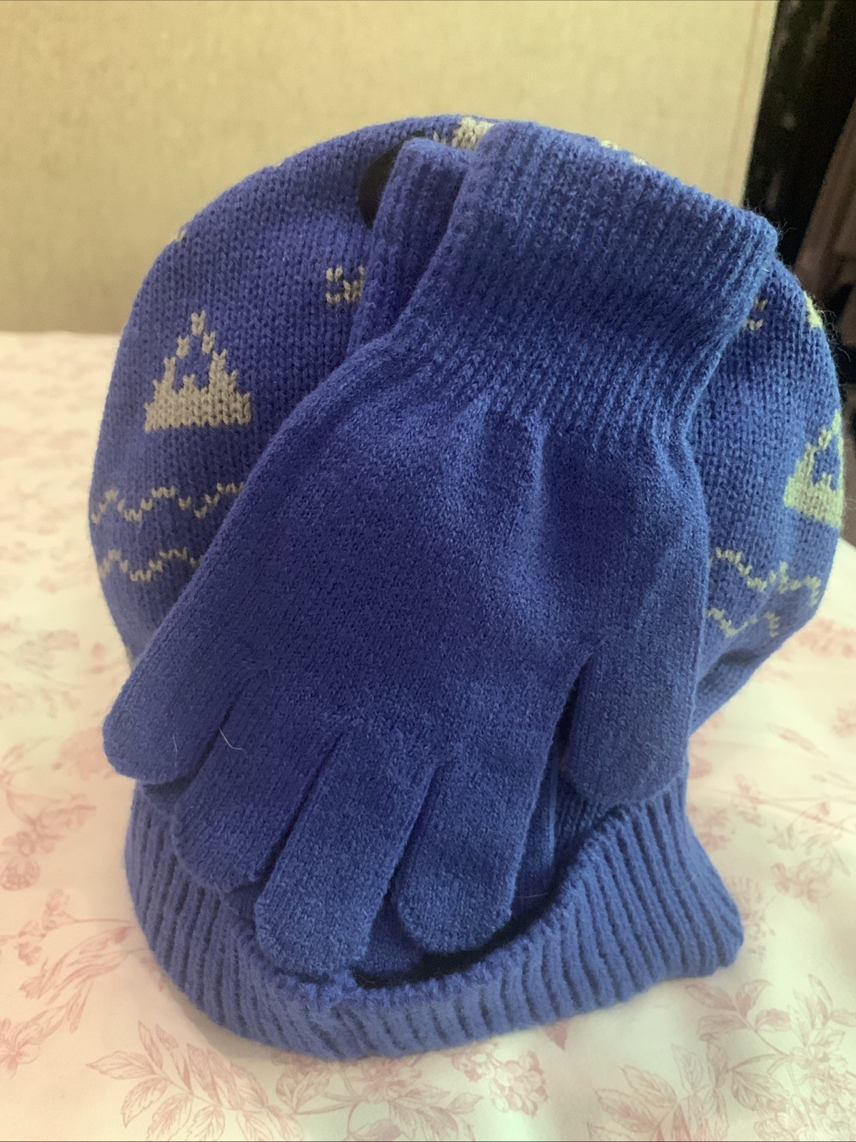 Boys Hat Glove One Size Dinosaur