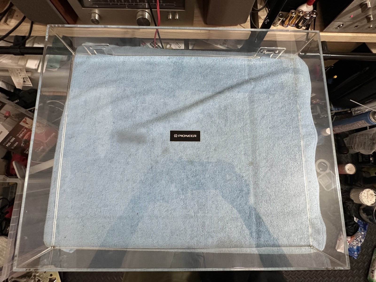Pioneer PL-1250 Vintage Turntable parts Dust cover  From Japan