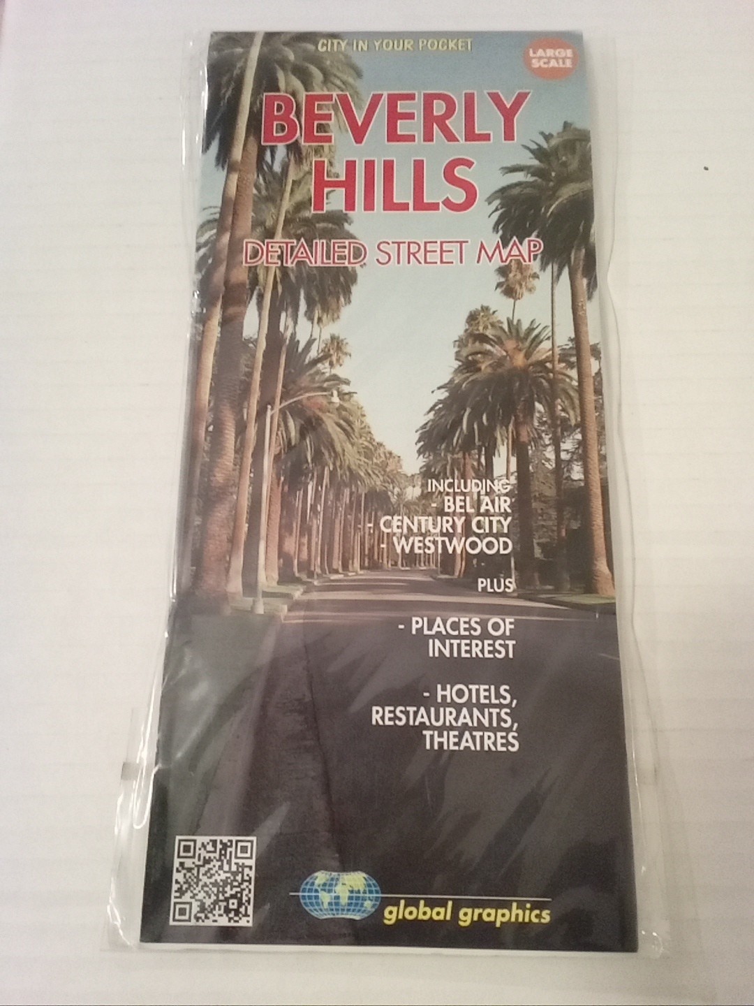 Detailed Street Map Beverly Hills,Ca Belair Westwood Century City Global Graphic