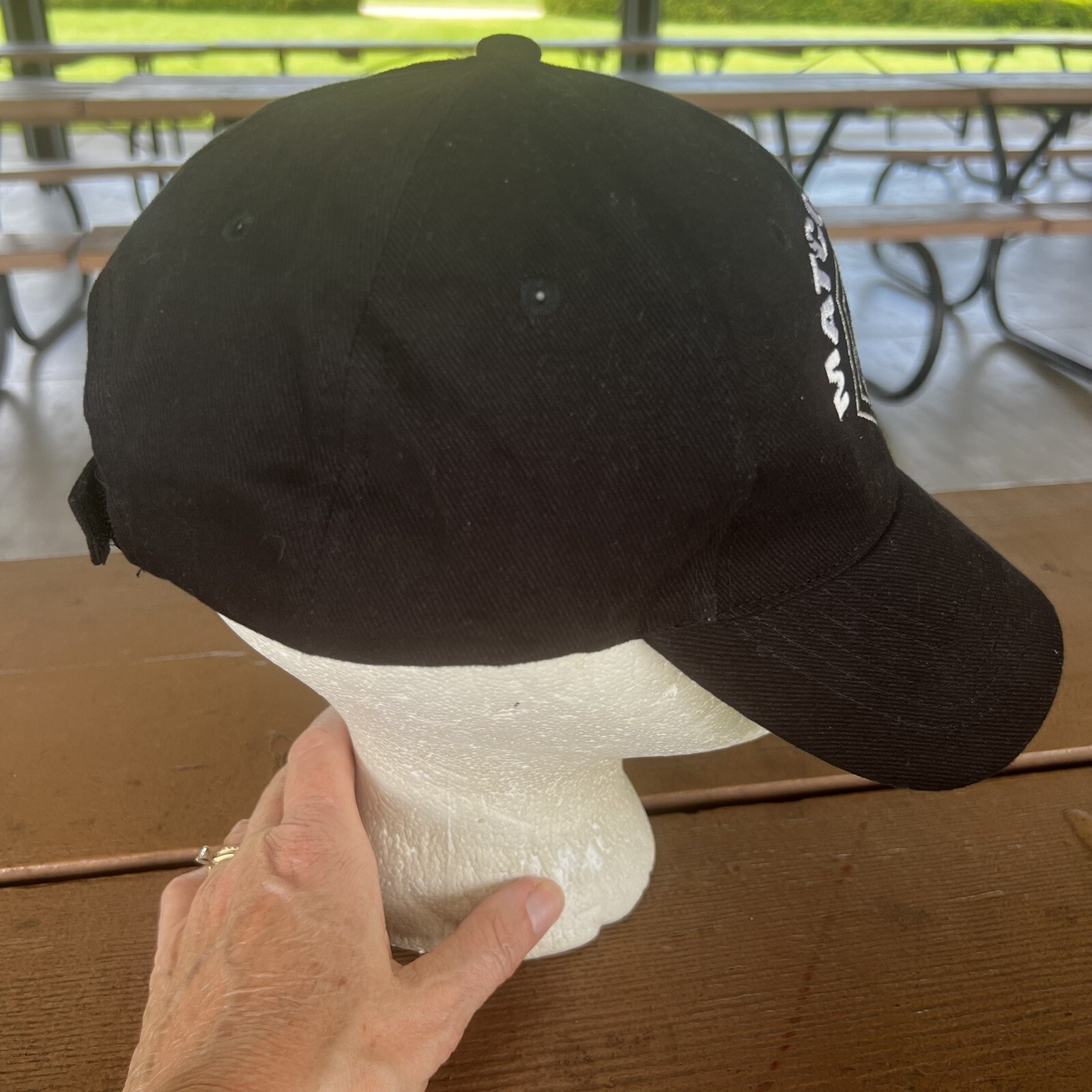 MATCO TOOLS Black Hat Cap w RWB Eagle Hook Loop We’re The Source on Back