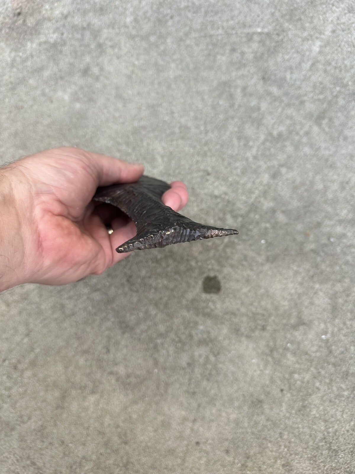 Solid Bronze Danish Fishtail Dagger.