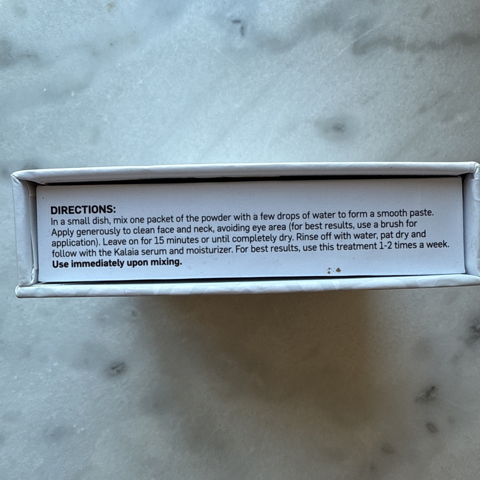 Kalaia Revitalizing Glow Facial Treatment Mask - 2 treatments