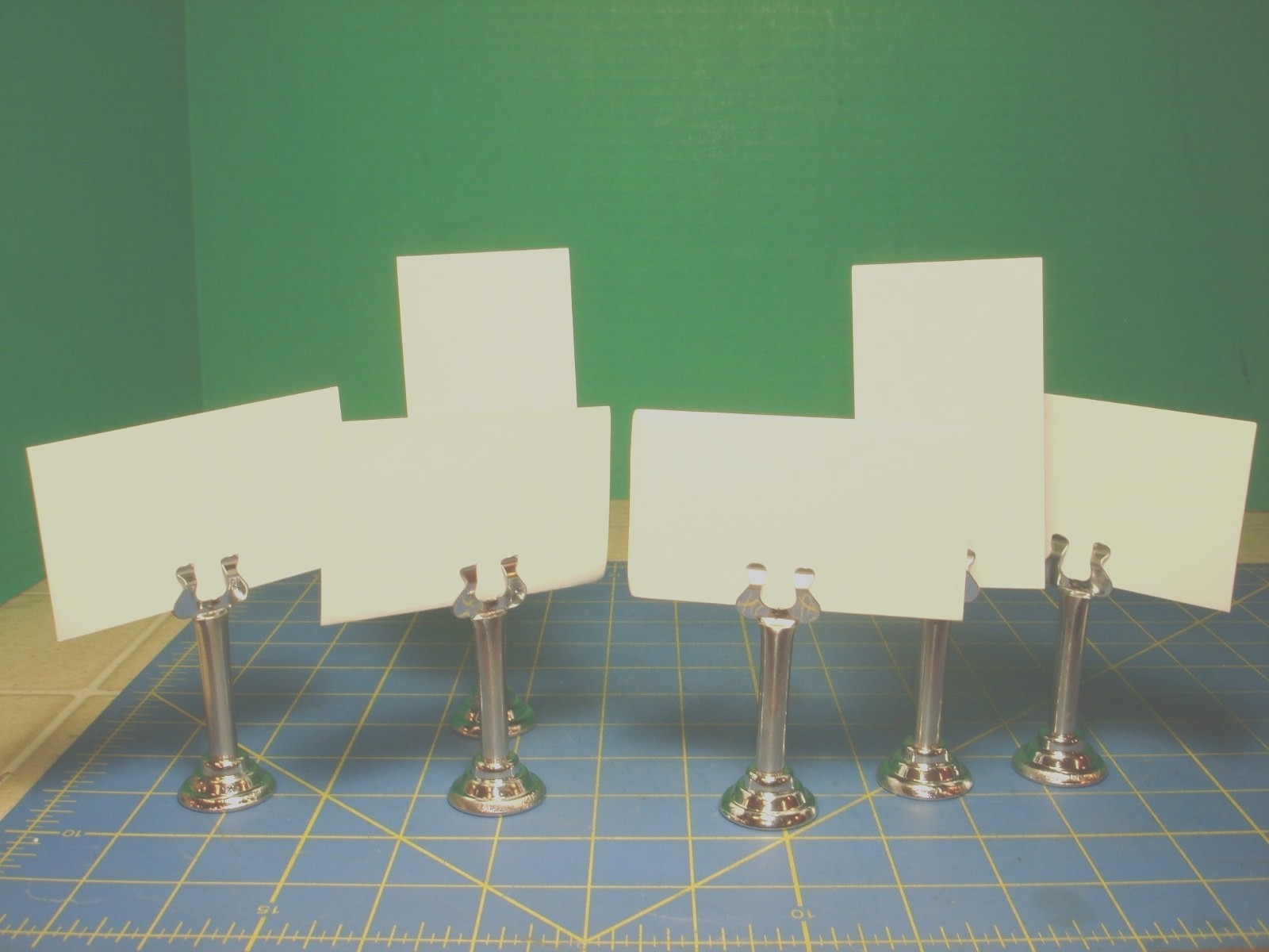 TALL 2 3/4'' TABLE NUMBER, WEDDING,  MENU, AND CARD HOLDER  NEW