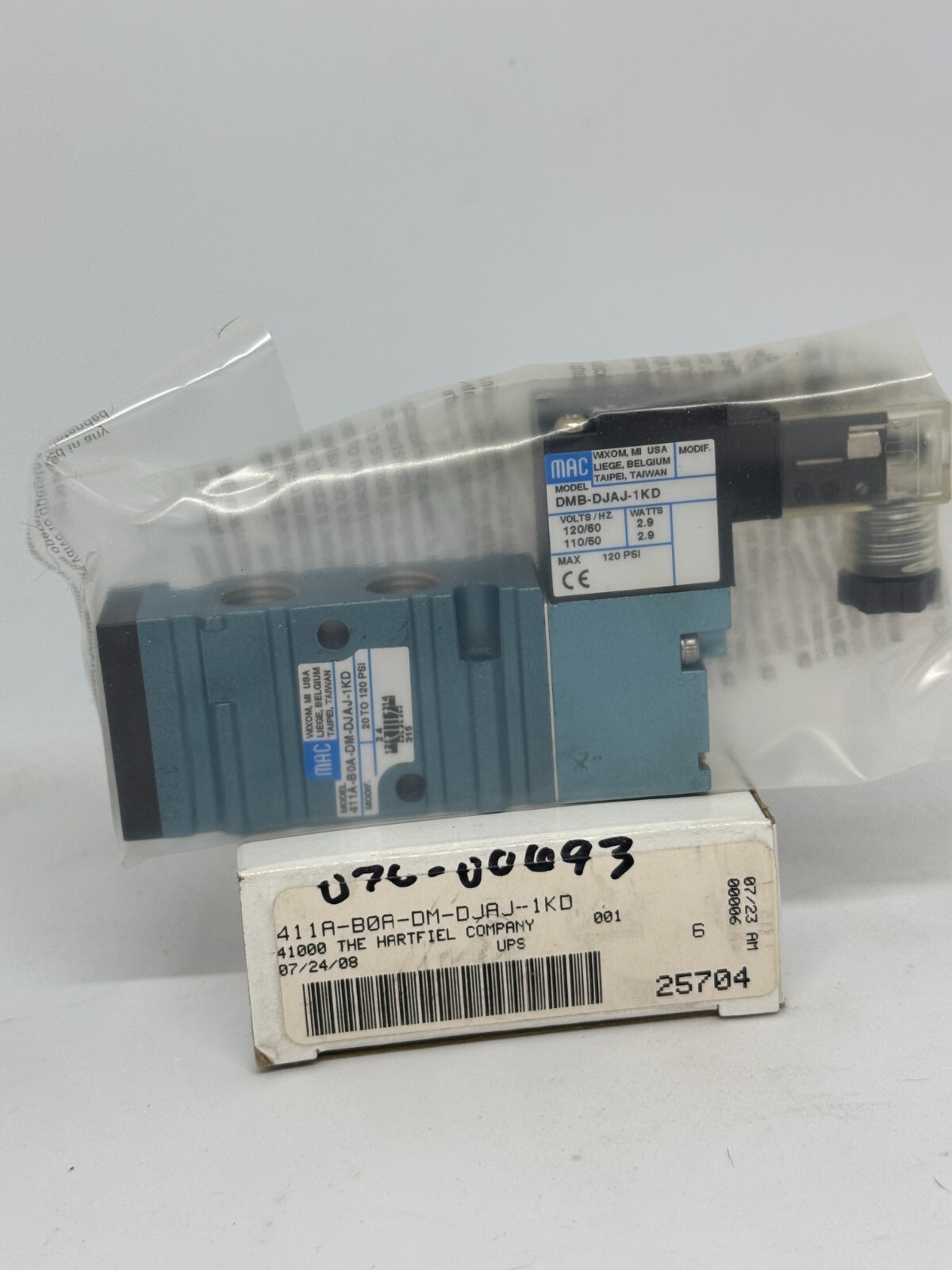 MAC VALVE MODEL DMB-DJAJ-1KD