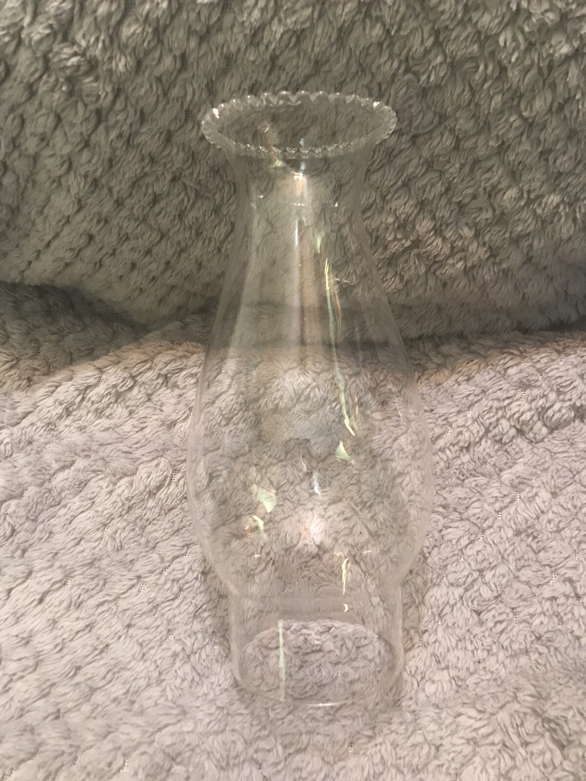 Vintage Oil Lamp CLEAR GLASS SHADE!