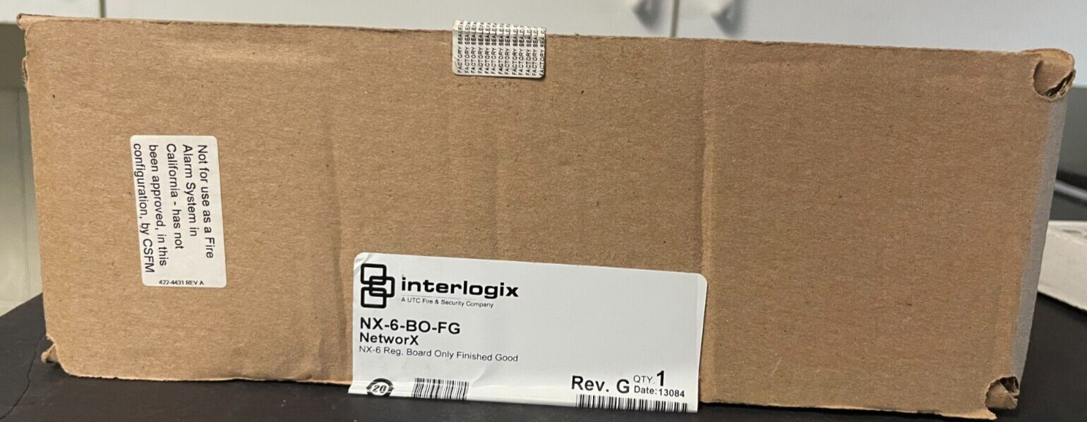 Brand New Interlogix NX-6-BO-FG Board NX-6 Board Only