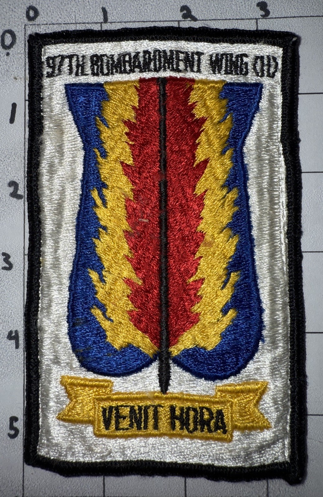 Vietnam War - 1970s USAF 97th Bombardment Wing Heavy Patch (14)