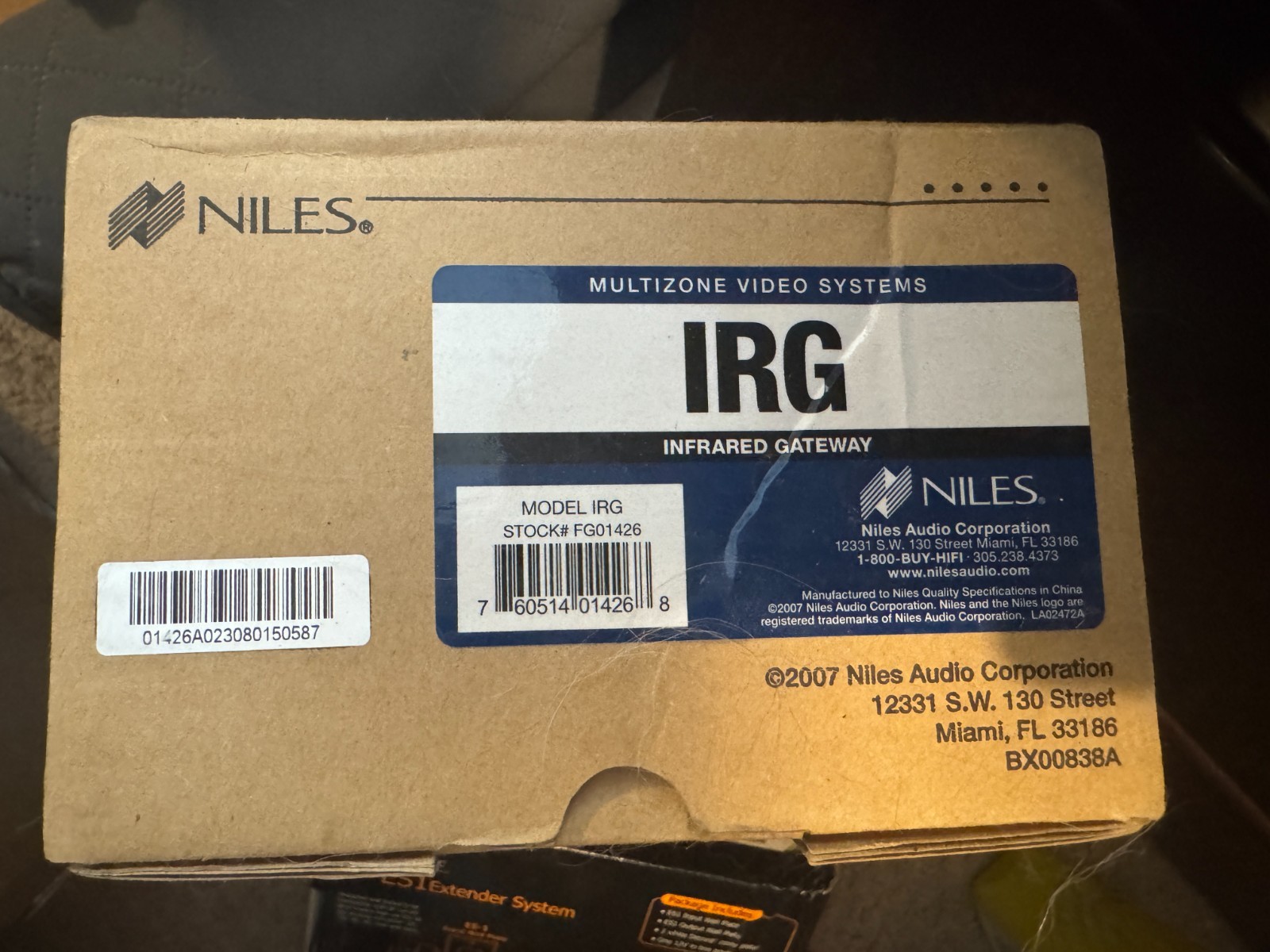 BRAND NEW  - NILES IRG Infrared Gateway Multizone video systems