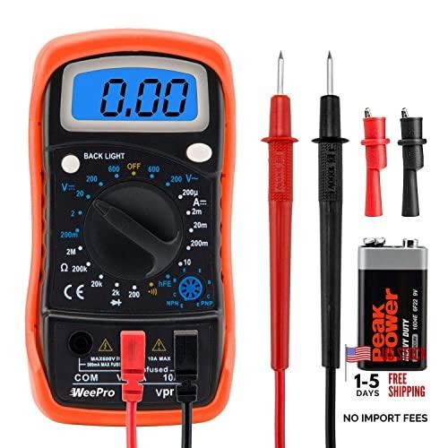 Vpro850L Digital Multimeter DC AC Voltmeter, Ohm Volt Amp Test Meter, Electric