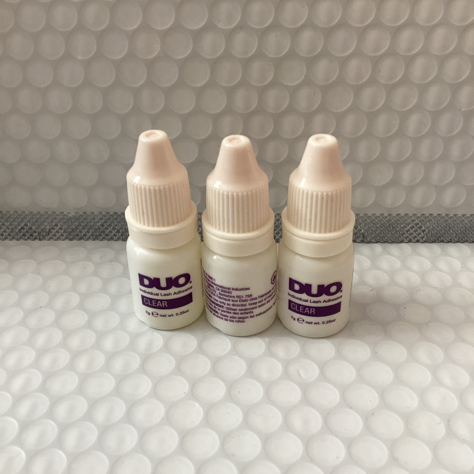 3x Duo Individual Lash Adhesive Clear 0.25oz As Is