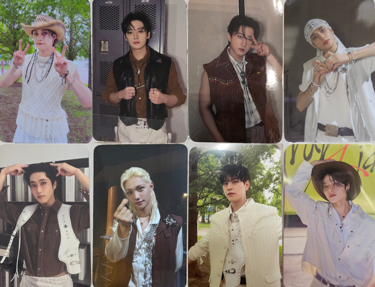 [STRAY KIDS] KARMA POP UP Stamp Event Real Touch QR  Photocard