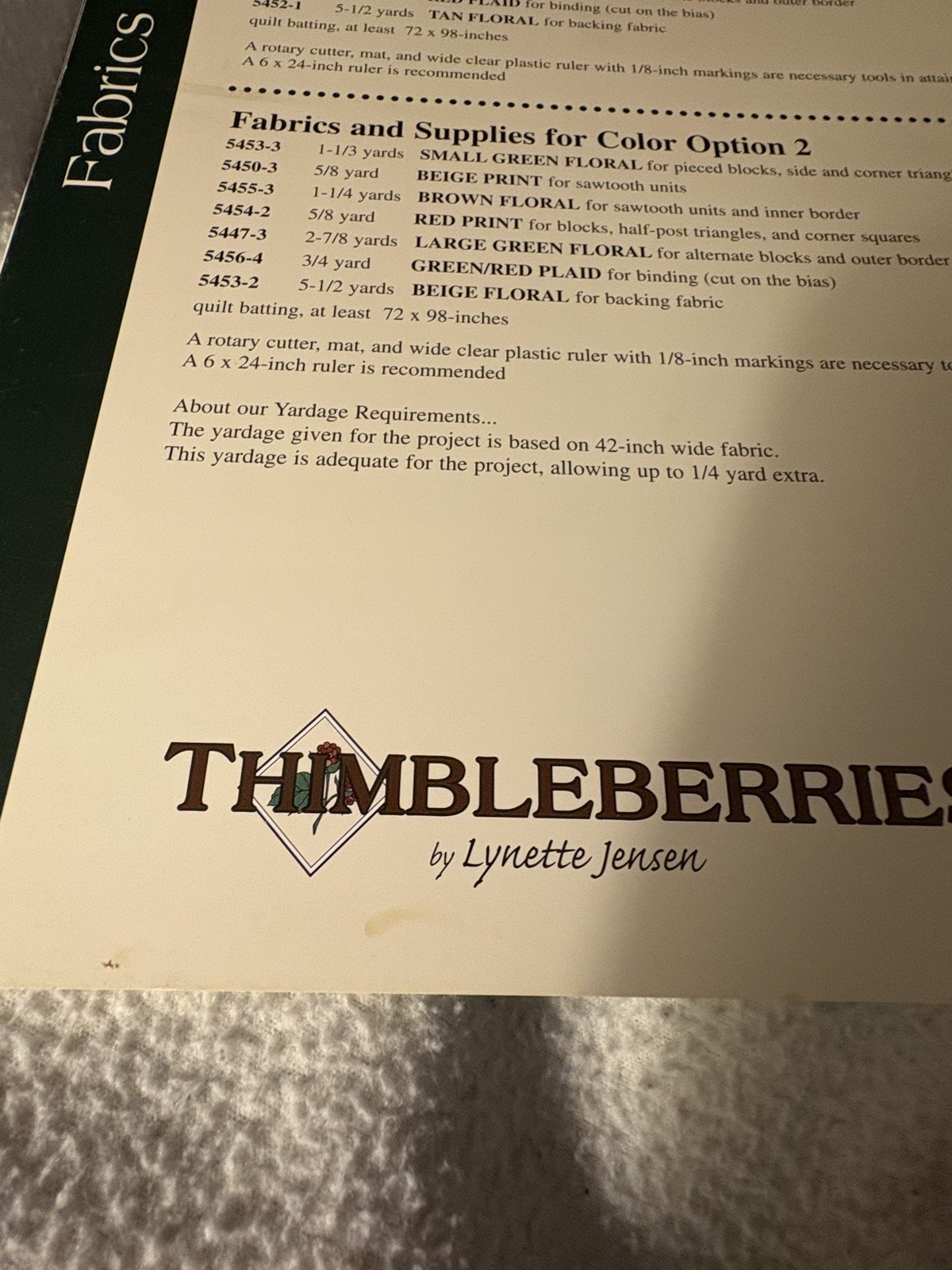 Thimbleberries Garden Glory LJ 92319