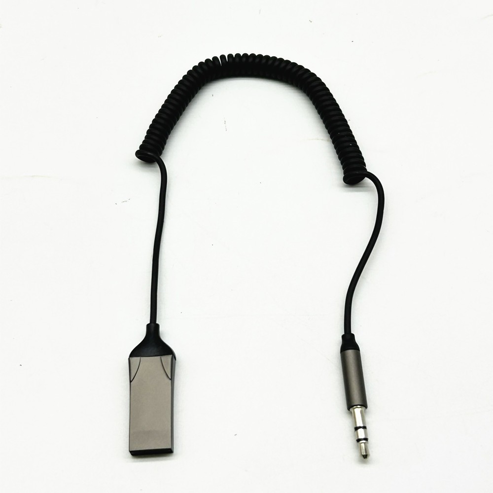 Car Audio Bluetooth Cable AUX Adapter Transmitter BT Receiver USB To 3.5mm