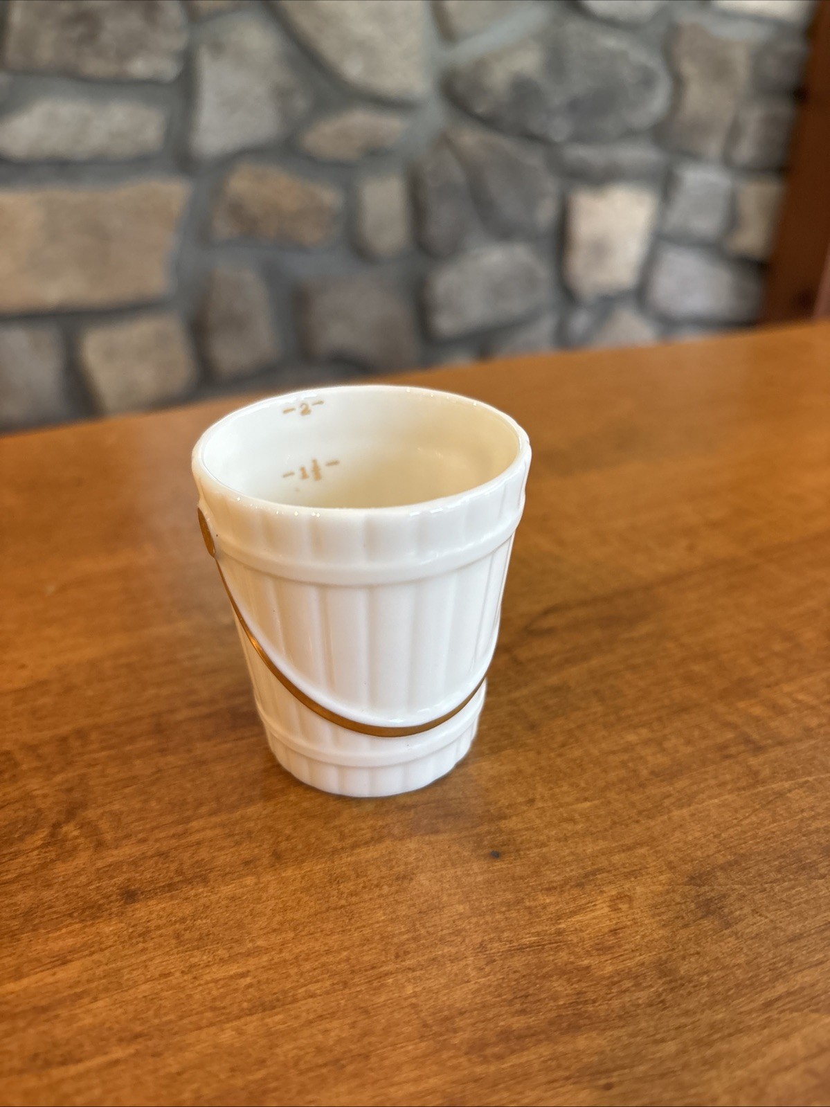 Lenox, 2oz, Porcelain, Bucket, Jigger / Shot, American, ExCd