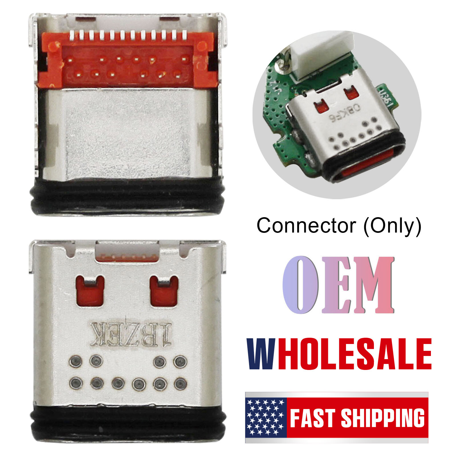 OEM Type C USB Charging Port Dock Connector For JBL Flip 5/6/Pulse 4/Charge 5