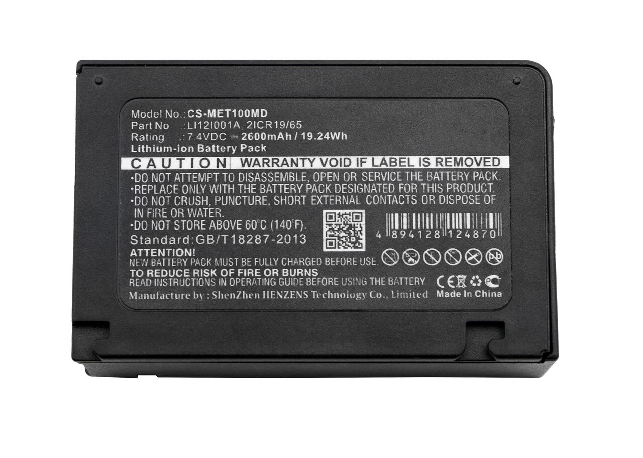 Mindray LI12I001A 2ICR19/65 LI12I002A 115-018016-00 Compatible Battery