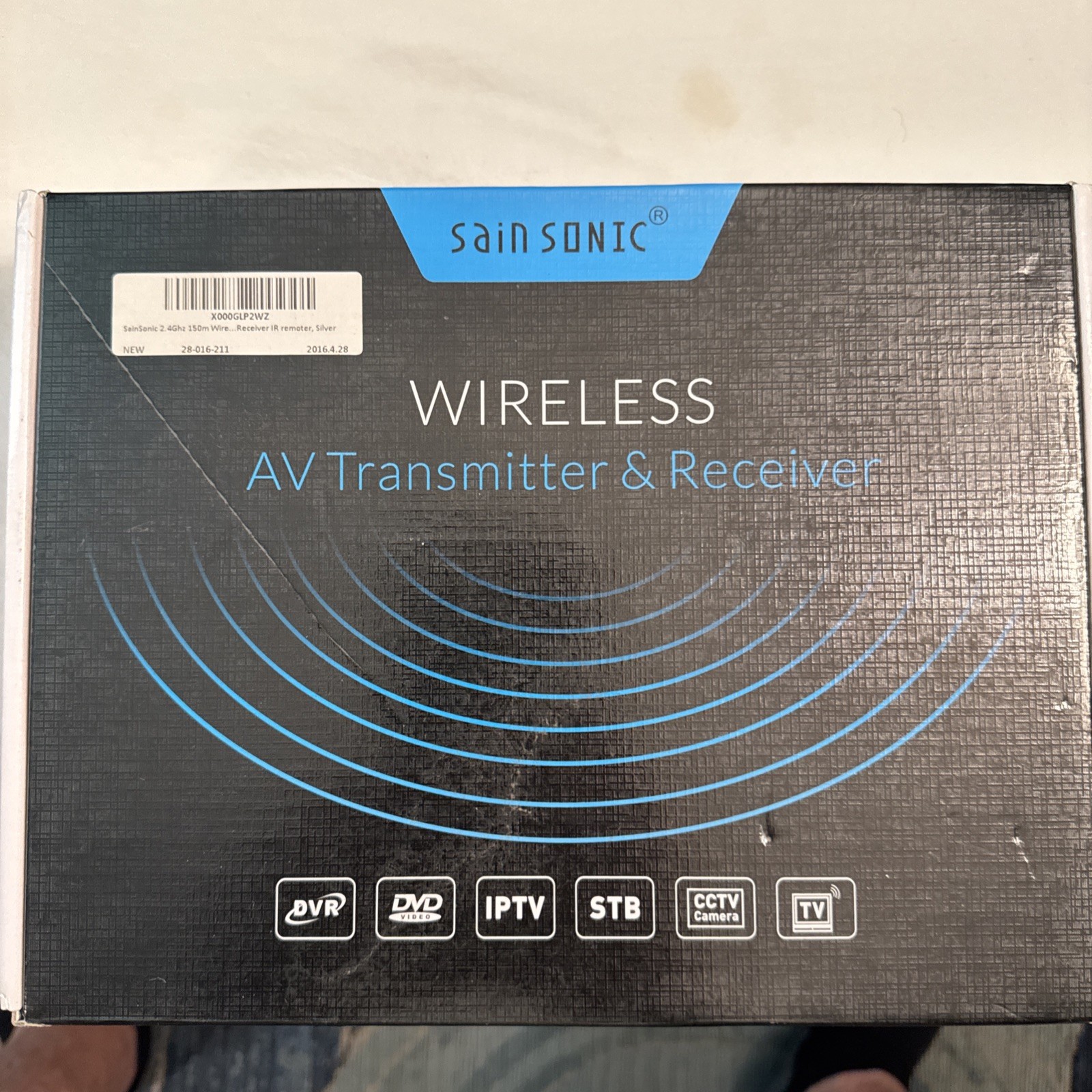 US 2.4g Audio Video AV Sender Receiver IR Remote Wireless Cordless Extender RCA