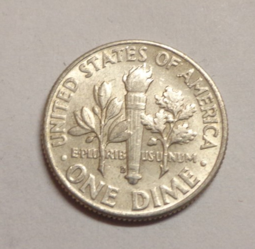 1964 D Roosevelt Dime 90% Silver