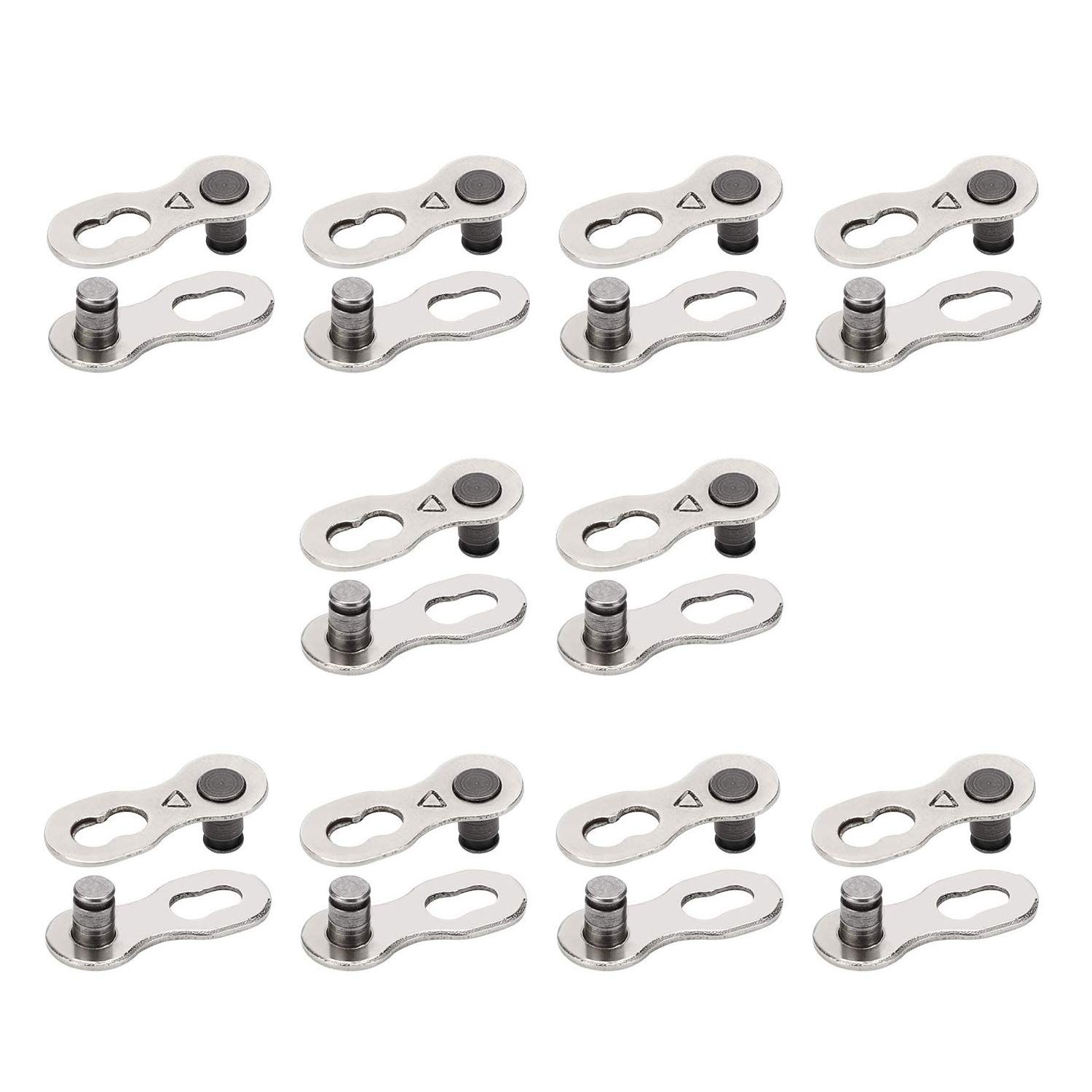 10 Pairs 20pcs Bicycle Missing Link for 6-7-8 Speed Chain, QKURT Professional...