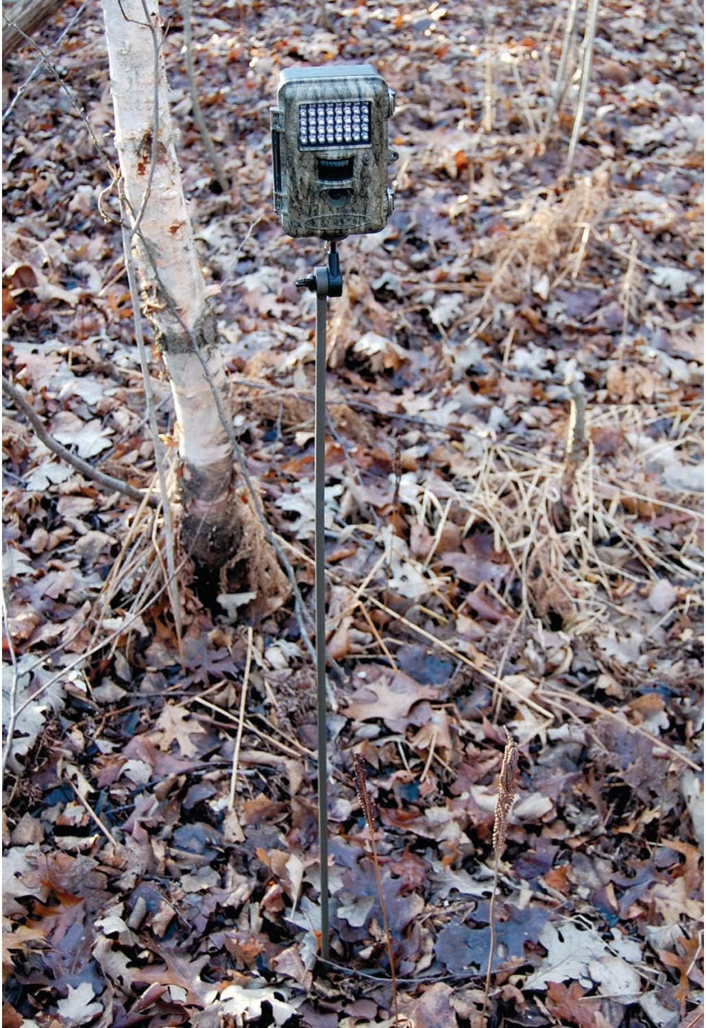 Trail Camera Holder Posts (2 Items) | Dual-Prong Step-In Posts, Universal 1/4X20