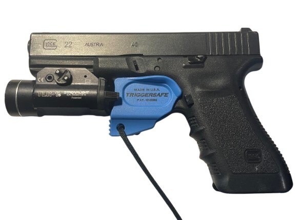 TriggerSafe - Trigger Safety Cover Guard - Compatible with Glock Handguns/ Blue