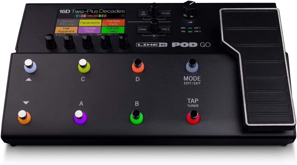 Line 6 POD Go Guitar Multi-Effects Processor Black NEW