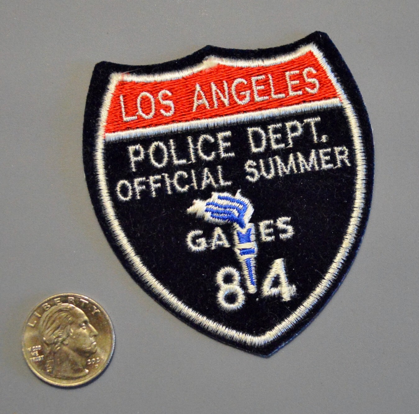 Los Angeles California Police 1984 Summer Games Original Patch ++ Mint CA