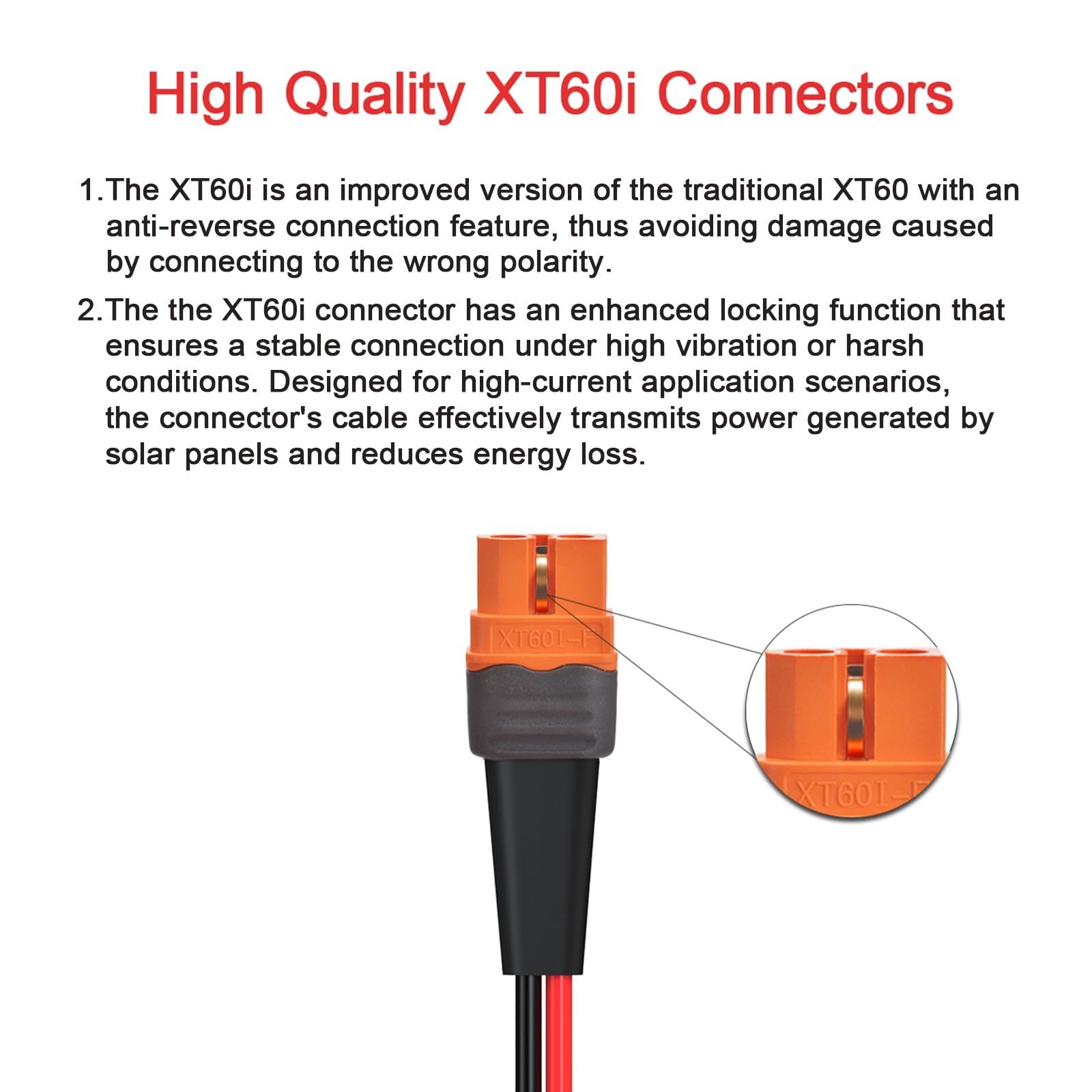 ELFCULB 10AWG XT60i SAE Adapter Extension Cable SAE Polarity Reverse Adapter