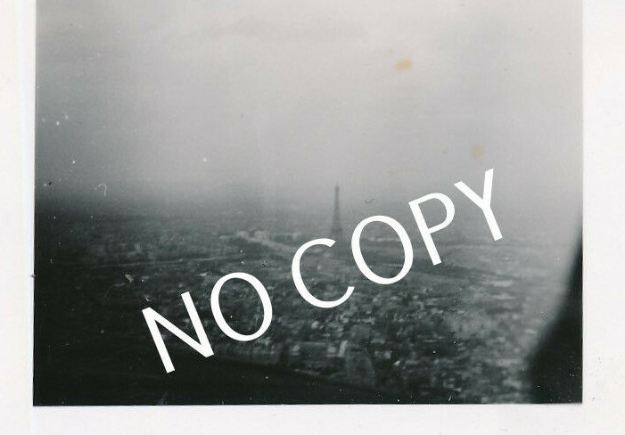 Photo WK2 France Paris Aerial View Of The Eiffel Tower C1.34