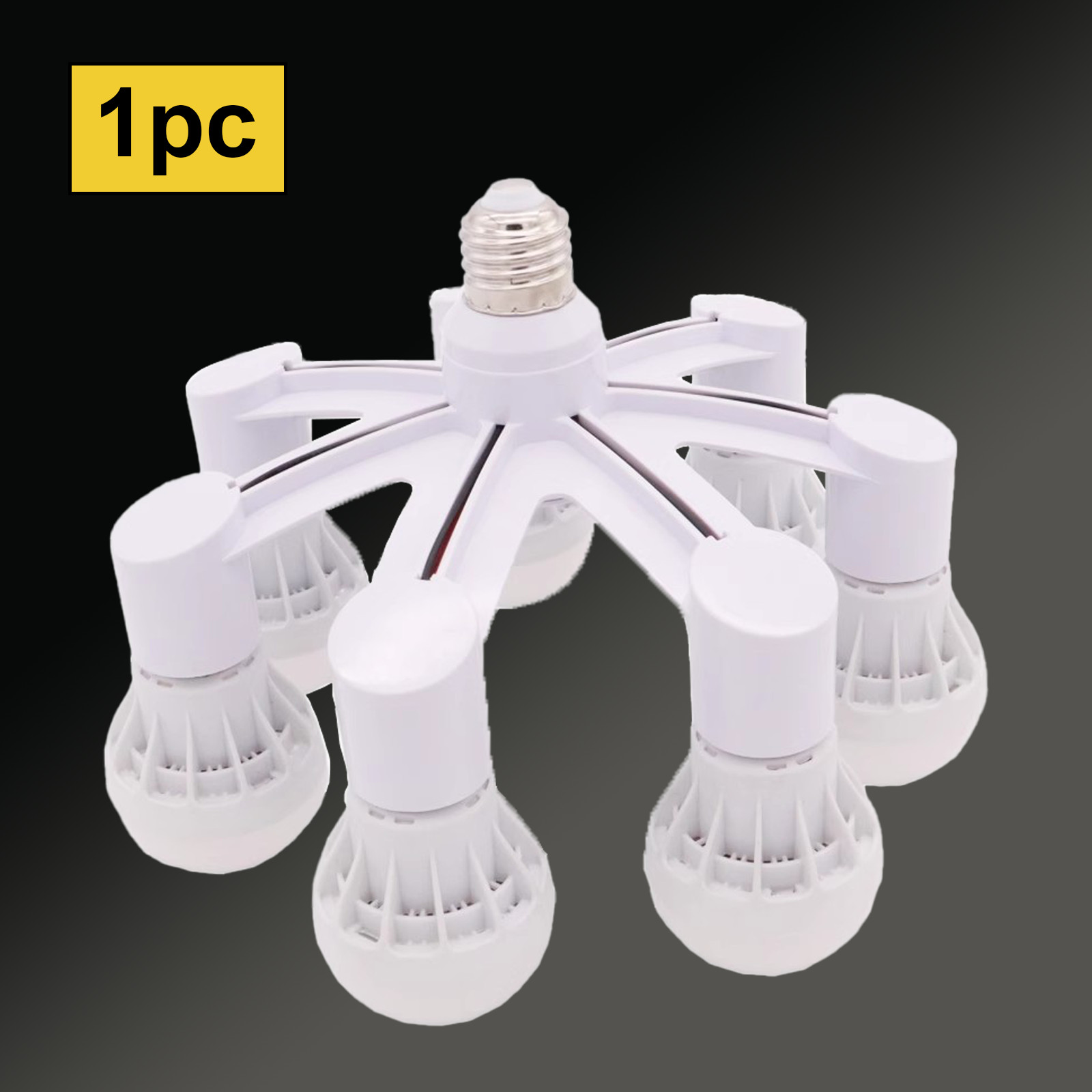 New LED Light E27 To E27 Lamp Head Converter 1/7 Screw Multi Head Lamp Base