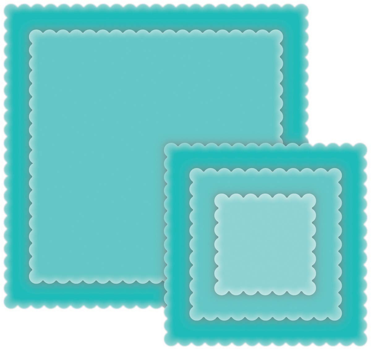 CottageCutz CCB-052 Nested Dies 5/Pkg-Scallop Square NIP