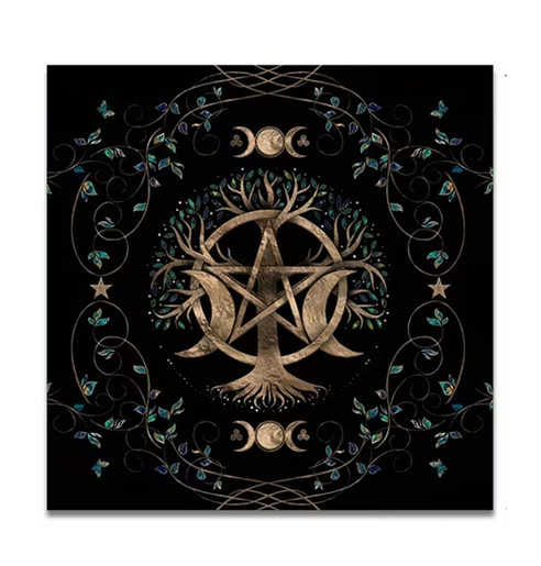 Tree of Life Triple Moon Altar Cloth -  8579000798