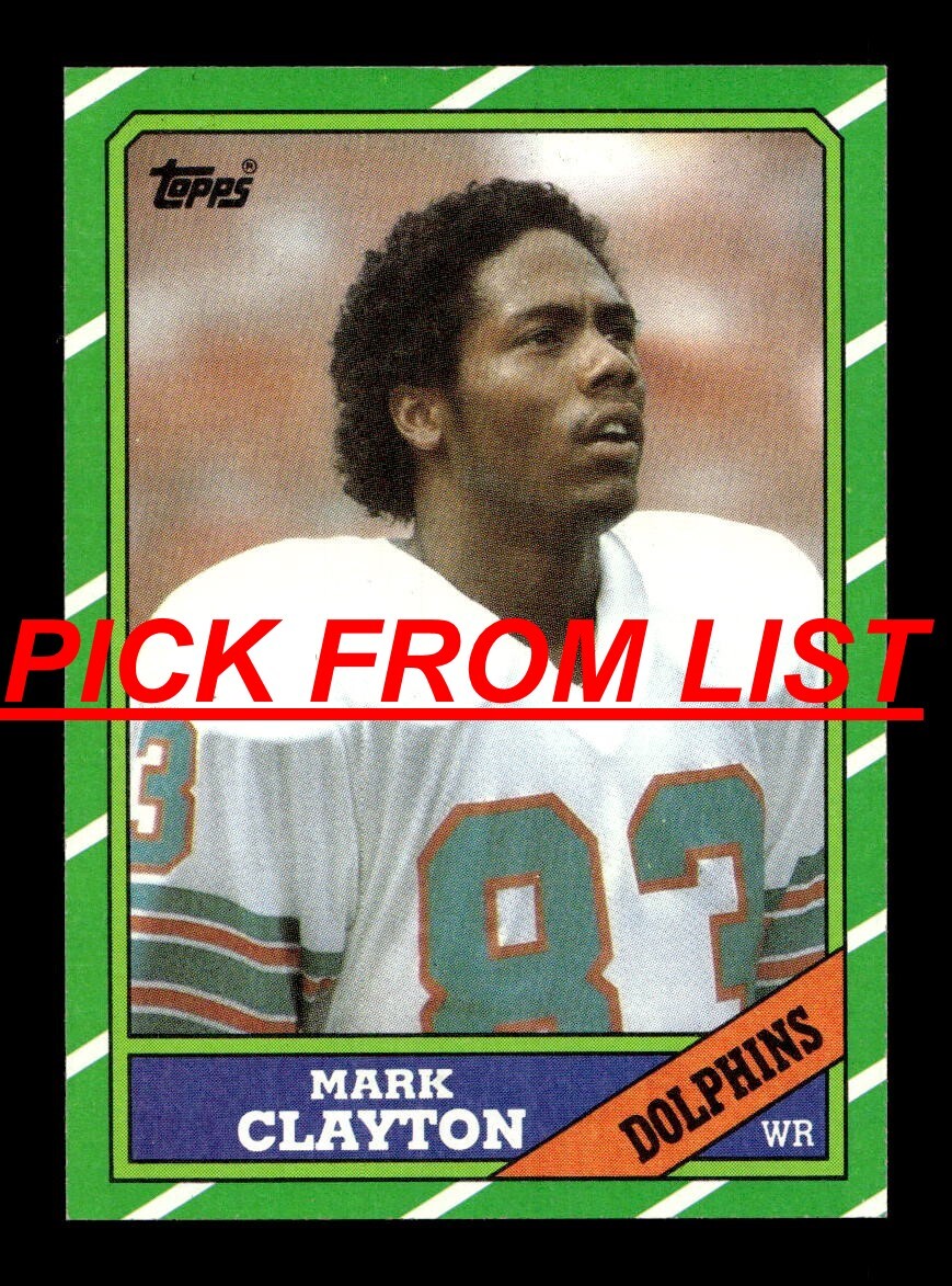 1986 Topps Football 1-204 EX-MT/NM Pick From List All PICTURED zz3