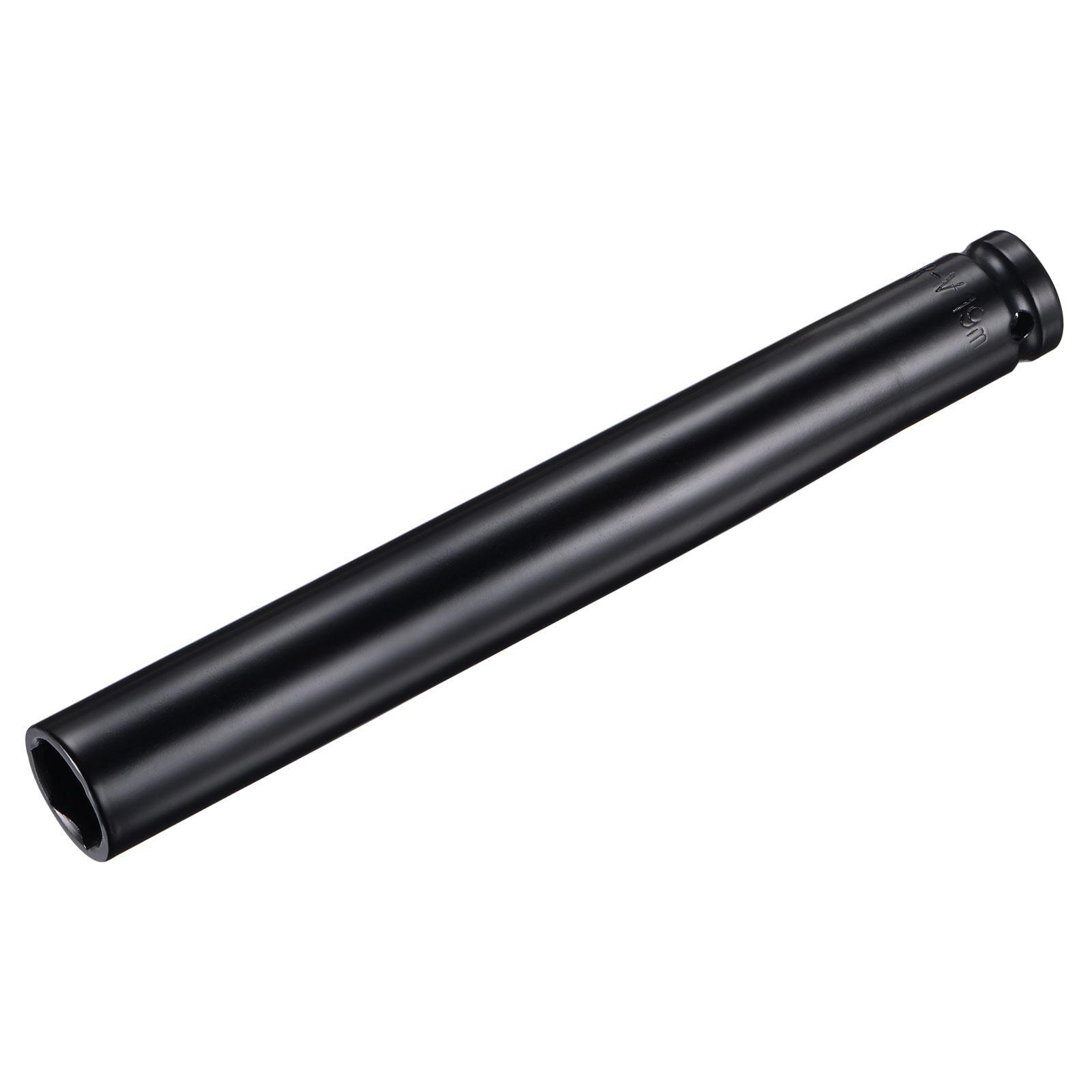 1/2" Drive x 19mm Deep Socket CR-V Steel 8" Length 6-Point Metric Size