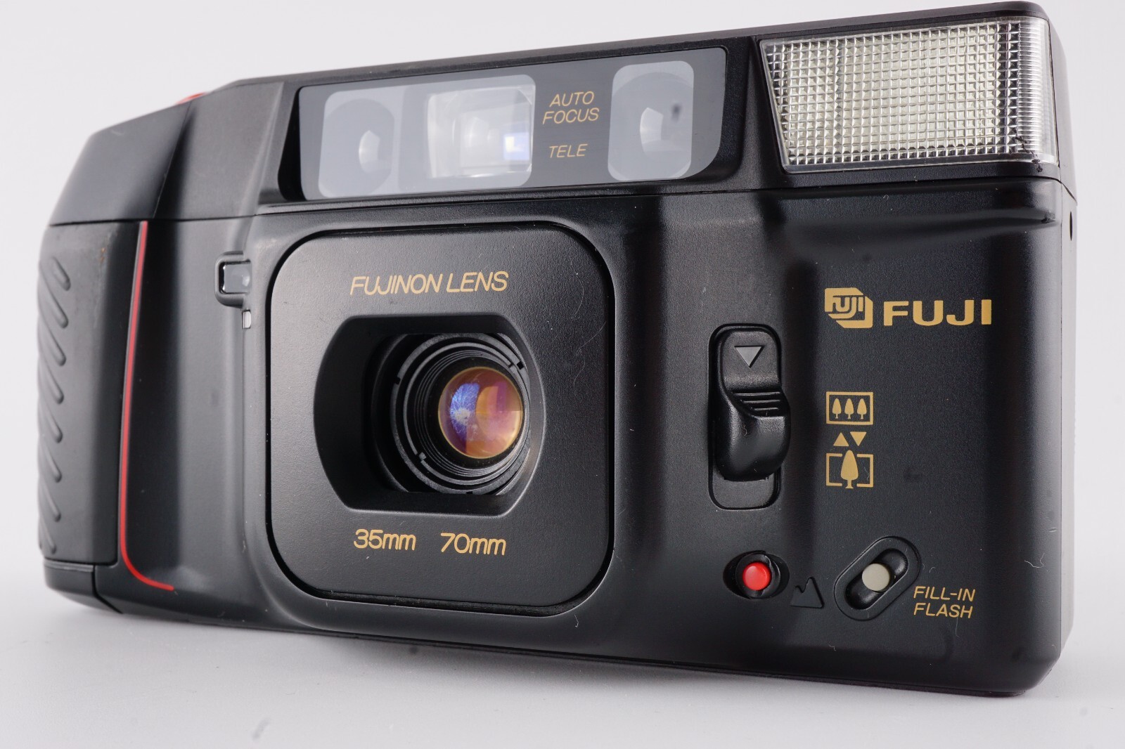 【Near Mint】 Fuji TELE CARDIA SUPER DATE Black Point & Shoot 35mm Film Camera